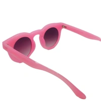 "Malukks Premium Line Special Edition Round Brown Shade Sunglasses with Glossy Pink Frame Girls" - Pink, Free Size