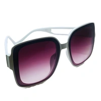  "Malukks Premium Line Exclusive Dark Sienna Sunglasses with Trending Shape and Chic White Frame Ladies Or Girls" - White, Free Size