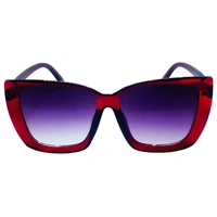 "Exclusively MALUKKS: Luxury Class Purple Sunglasses with Cadmium Red Frame - Limited Edition Special Girls" - Free Size, Cadmium Red