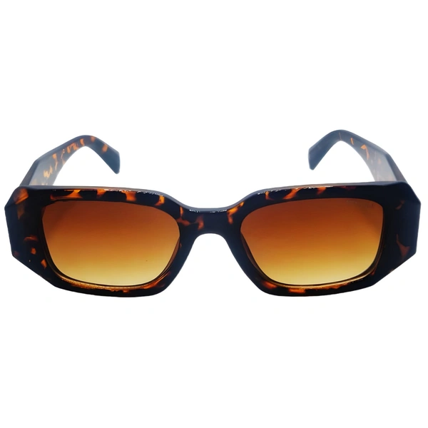 "Exclusively MALUKKS: Chic Leopard Brown Sunglasses for the Ultimate in Luxury Unisex" - Brown, Free Size