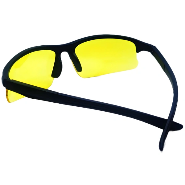 "Performance-Ready MALUKKS Sports Line Yellow Sunglasses" - Yellow, Free Size