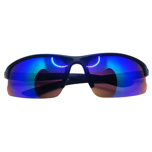 "Unleash Your Potential with MALUKKS Sports Line Blue Green Shades" - Free Size, Blue