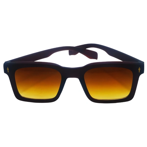 "Sleek Z Brown Square Sunglasses by MALUKKS - Starting Class Elegance Boys" - Brown, Free Size