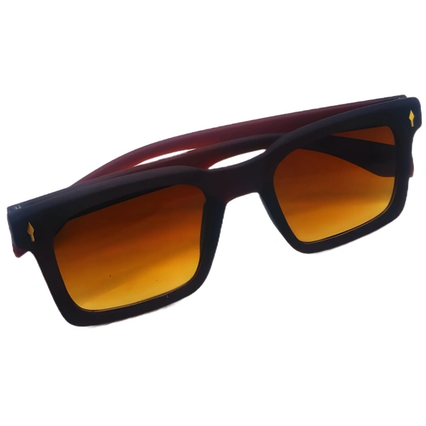 "Sleek Z Brown Square Sunglasses by MALUKKS - Starting Class Elegance Boys" - Brown, Free Size