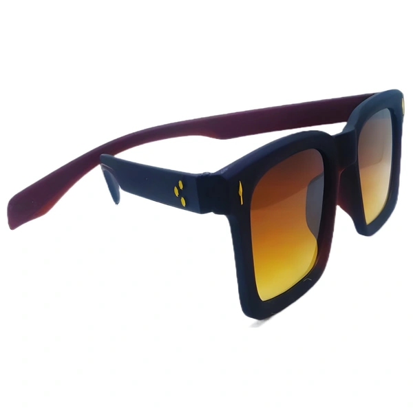 "Sleek Z Brown Square Sunglasses by MALUKKS - Starting Class Elegance Boys" - Brown, Free Size