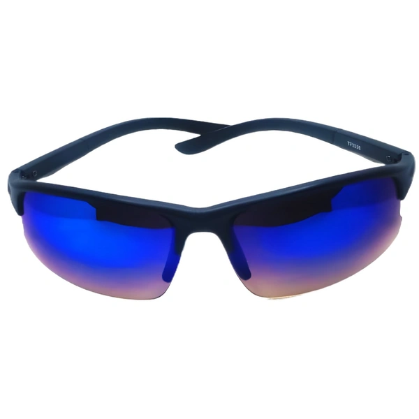 "MALUKKS Sports Class Brandeis Blue Sunglasses: Unleash Your Athletic Prowess!" - Free Size, Brandeis Blue