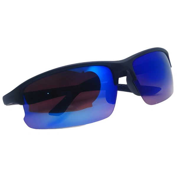 "MALUKKS Sports Class Brandeis Blue Sunglasses: Unleash Your Athletic Prowess!" - Free Size, Brandeis Blue