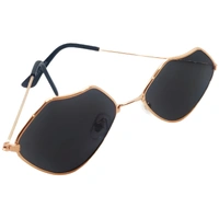"🖤 MALUKKS Premium Class Limited Edition Black Shade Rose Gold Frame Sunglasses - Elegance Redefined Unisex" - Black, Free Size