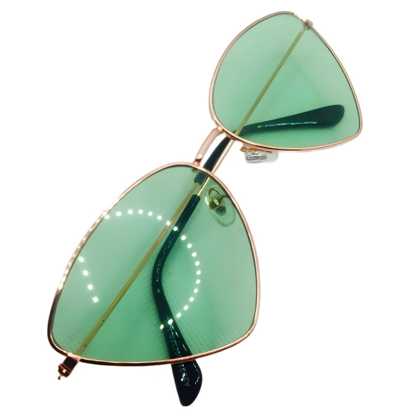 🍃 MALUKKS Premium Class Limited Edition Leaf Green Sunglasses - Refreshing Elegance Unisex - Free Size, Leaf Green