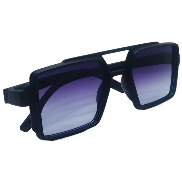 Viral Reels Square Sunglasses - Trendsetting Style from MALUKKS Boys - Free Size, Scampi