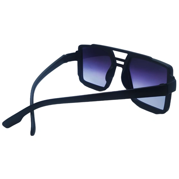 Viral Reels Square Sunglasses - Trendsetting Style from MALUKKS Boys - Free Size, Scampi