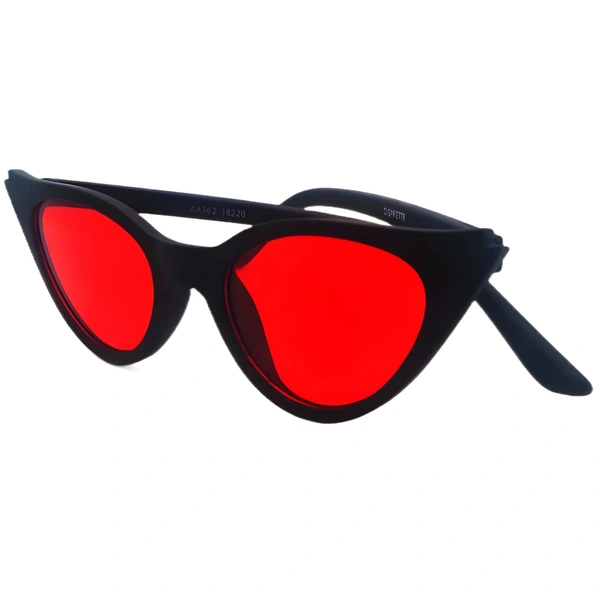 ♥️Red Blood Shade Special Edition Premium Class Round Sunglasses by MALUKKS - Unbeatable Style Girls - Free Size, Red Blood