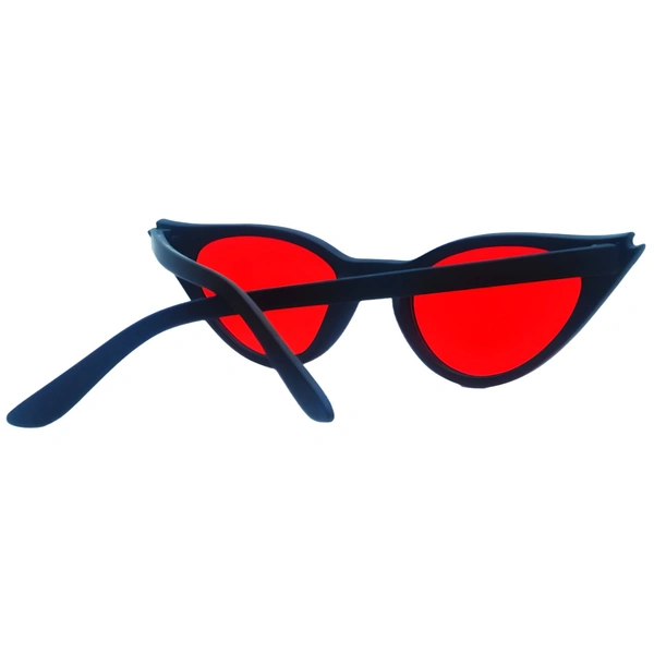 ♥️Red Blood Shade Special Edition Premium Class Round Sunglasses by MALUKKS - Unbeatable Style Girls - Free Size, Red Blood