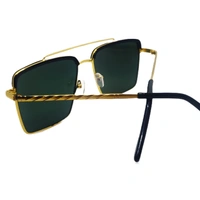 "🌟 MALUKKS Premium Gold & Black Limited Edition Sunglasses Unisex 😎" - Black, Free Size