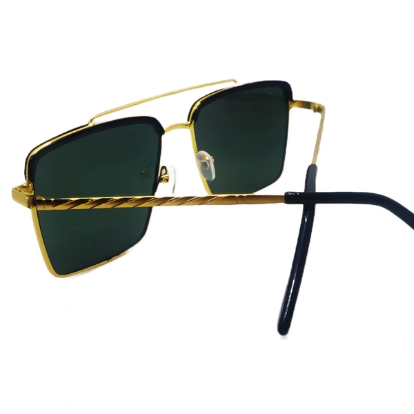 "🌟 MALUKKS Premium Gold & Black Limited Edition Sunglasses Unisex 😎" - Black, Free Size