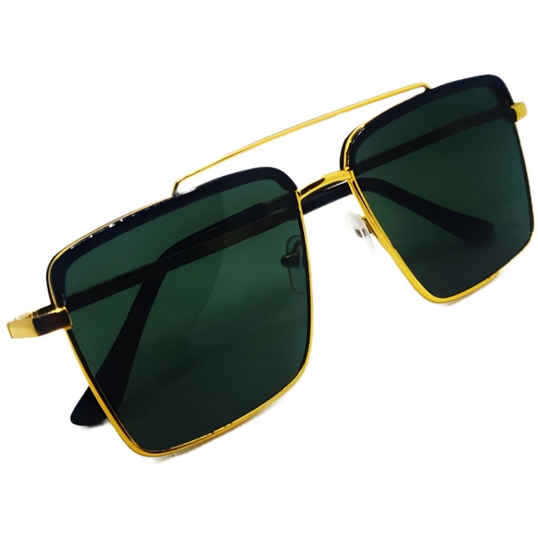 "🌟 MALUKKS Premium Gold & Black Limited Edition Sunglasses Unisex 😎" - Black, Free Size