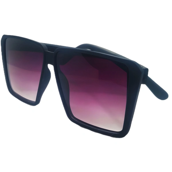 "Matt Black Scratchless Elegance: MALUKKS Big Matty Limited Edition Sunglasses" - Purple Taupe, Free Size