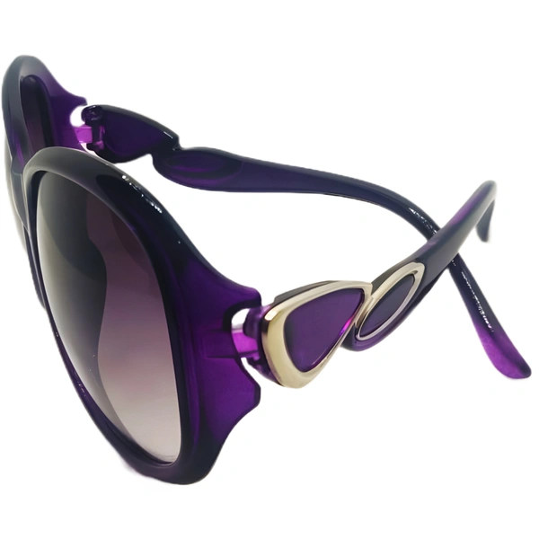 "🌈 MALUKKS Demanding Model Transparent Gray Limited Edition Sunglasses 😎" - Purple, Free Size