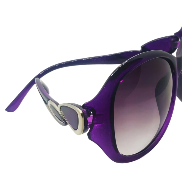 "🌈 MALUKKS Demanding Model Transparent Gray Limited Edition Sunglasses 😎" - Purple, Free Size