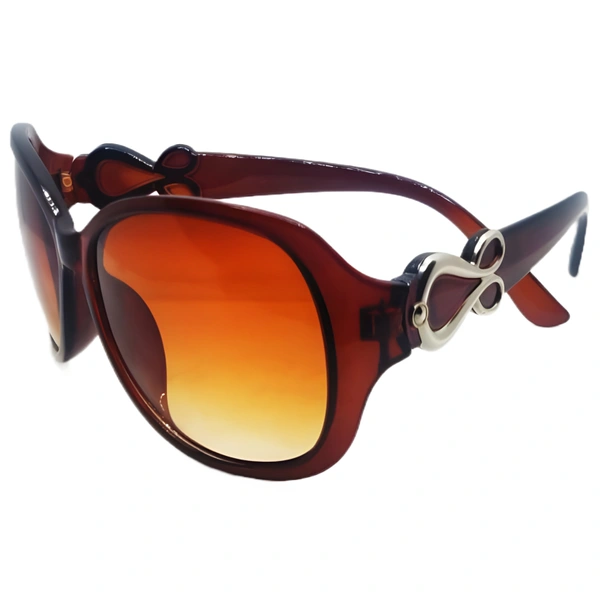 "Elevate Ladies' Style with MALUKKS 🌟 Starting Class Trendy Brown Sunglasses 😎👩‍🦰" - Brown, Free Size