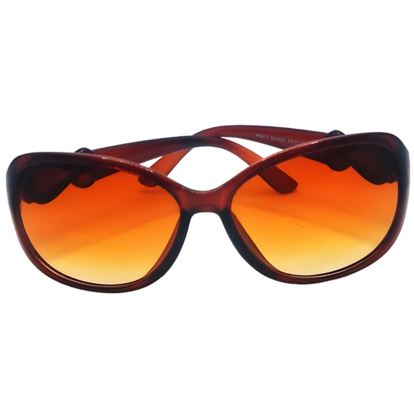 "Elevate Ladies' Style with MALUKKS 🌟 Starting Class Trendy Brown Sunglasses 😎👩‍🦰" - Brown, Free Size