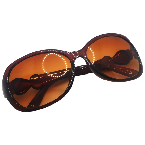 "Elevate Ladies' Style with MALUKKS 🌟 Starting Class Trendy Brown Sunglasses 😎👩‍🦰" - Brown, Free Size