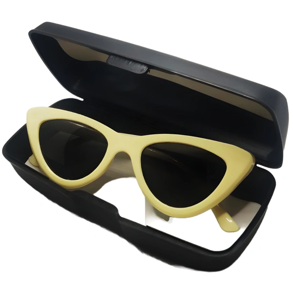 "Introducing MALUKKS Cat Eye: Your Passport to Elegance Girls ! 😎🌟" 😻 - Off White, Free Size