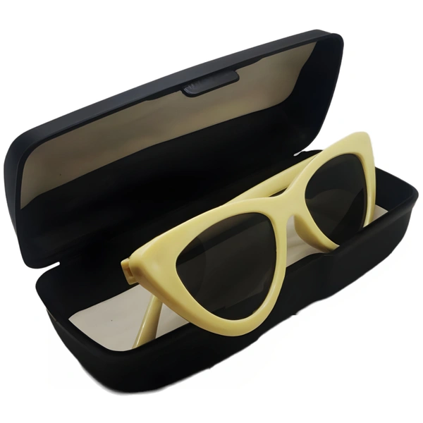"Introducing MALUKKS Cat Eye: Your Passport to Elegance Girls ! 😎🌟" 😻 - Off White, Free Size