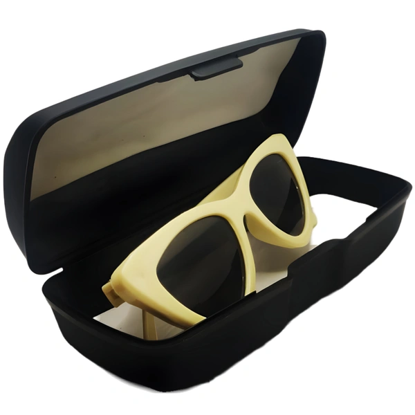 "Introducing MALUKKS Cat Eye: Your Passport to Elegance Girls ! 😎🌟" 😻 - Off White, Free Size