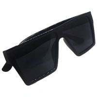 "Elevate Your Look with MALUKKS Glossy Z Black Sunglasses Unisex! 😎🌟" - Black, Free Size
