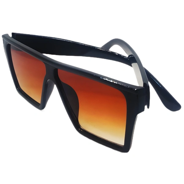"Elevate Your Look with MALUKKS Glossy Brown Sunglasses Unisex! 😎🌟" - Brown, Free Size