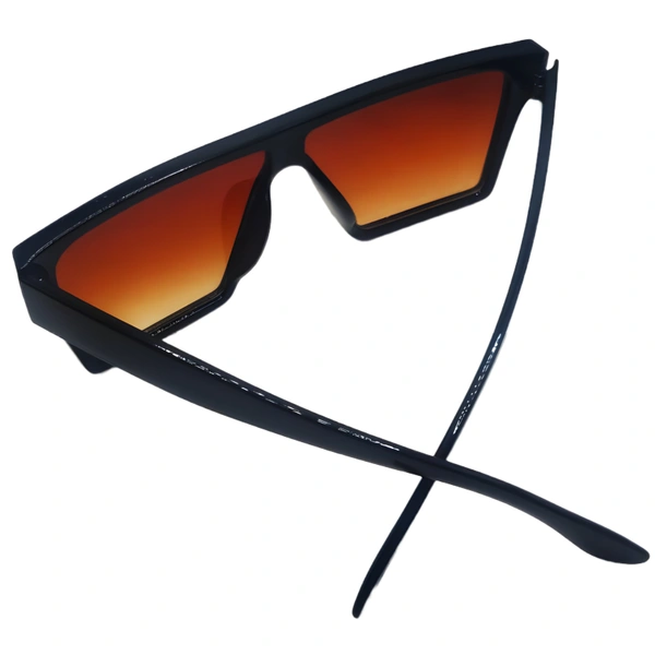 "Elevate Your Look with MALUKKS Glossy Brown Sunglasses Unisex! 😎🌟" - Brown, Free Size