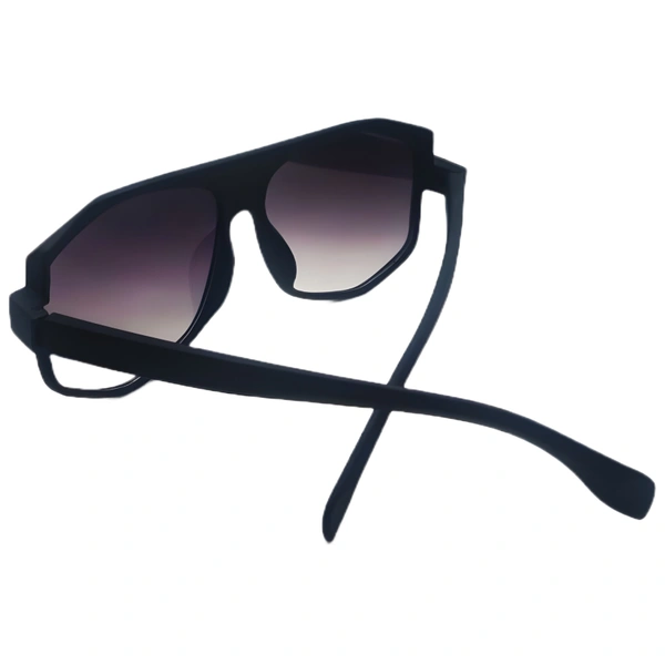 🌟 "Trendy Shades: Matt Finish Black Sunglasses – Exclusive and Stylish" 😎🖤 - Black, Free Size