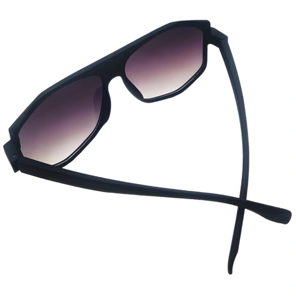 🌟 "Trendy Shades: Matt Finish Black Sunglasses – Exclusive and Stylish" 😎🖤 - Black, Free Size