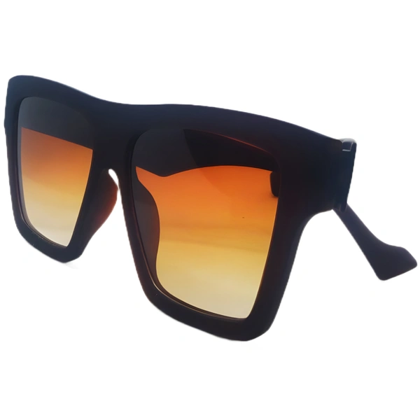 😎 "Unleash Your Style with MALUKKS 'Trendy Brown' Matte Finish Sunglasses - Exclusively on MALUKKS" 🌟🕶️🇮🇳 - Brown, Standard