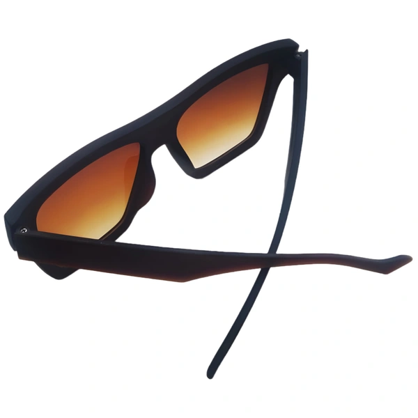 😎 "Unleash Your Style with MALUKKS 'Trendy Brown' Matte Finish Sunglasses - Exclusively on MALUKKS" 🌟🕶️🇮🇳 - Brown, Standard