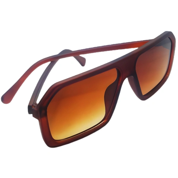 "MALUKKS Matt Z Brown Limited Edition Pure Brown Sunglasses" - Brown, Free Size