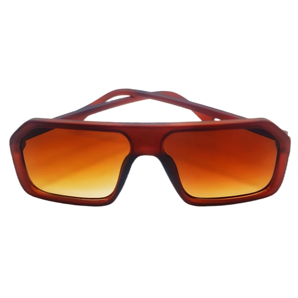 "MALUKKS Matt Z Brown Limited Edition Pure Brown Sunglasses" - Brown, Free Size