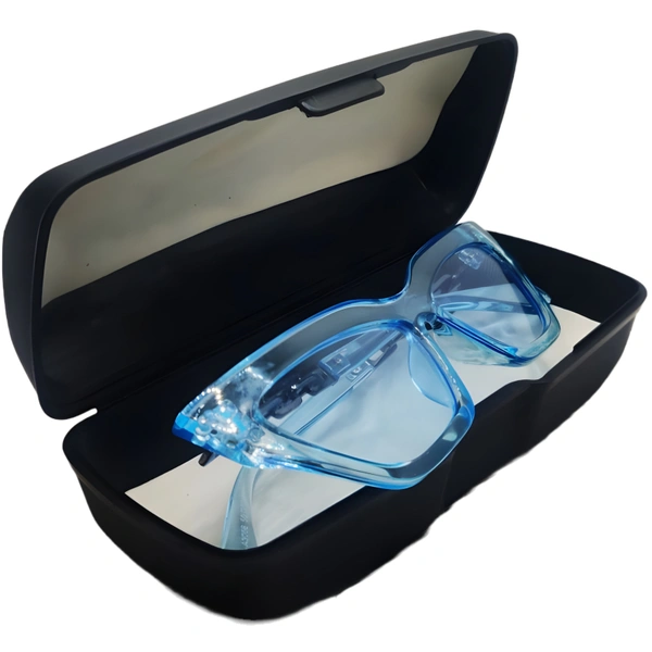 "Malukks Premium Line Exclusive Pastel Blue Sunglasses with Trending Shape and Mirror Cut Frame Girls" - Free Size, Pastel Blue