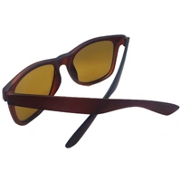"Elevate Your Look with MALUKKS Trendy Square Brown Matt Finish Sunglasses Boys! 😎🌟" - Brown, Free Size