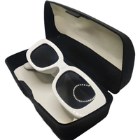 "🍭Candy Delight: Limited Edition Glossy White & Black Sunglasses by MALUKKS" - White, Free Size