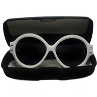 "🦉 Owl Model Luxury: Limited Edition Black Shades with Shiny White Frame 😎👑" - White, Free Size