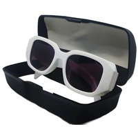 "🌟 PRADA Glossy White Sunglasses by MALUKKS - The Epitome of Luxury!" - White, Free Size