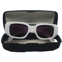 "🌟 PRADA Glossy White Sunglasses by MALUKKS - The Epitome of Luxury!" - White, Free Size