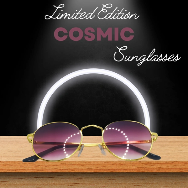 🌌 MALUKKS Luxury Class Limited Edition Cosmic Sunglasses - Elegance Beyond the Stars Unisex - Free Size, Cosmic