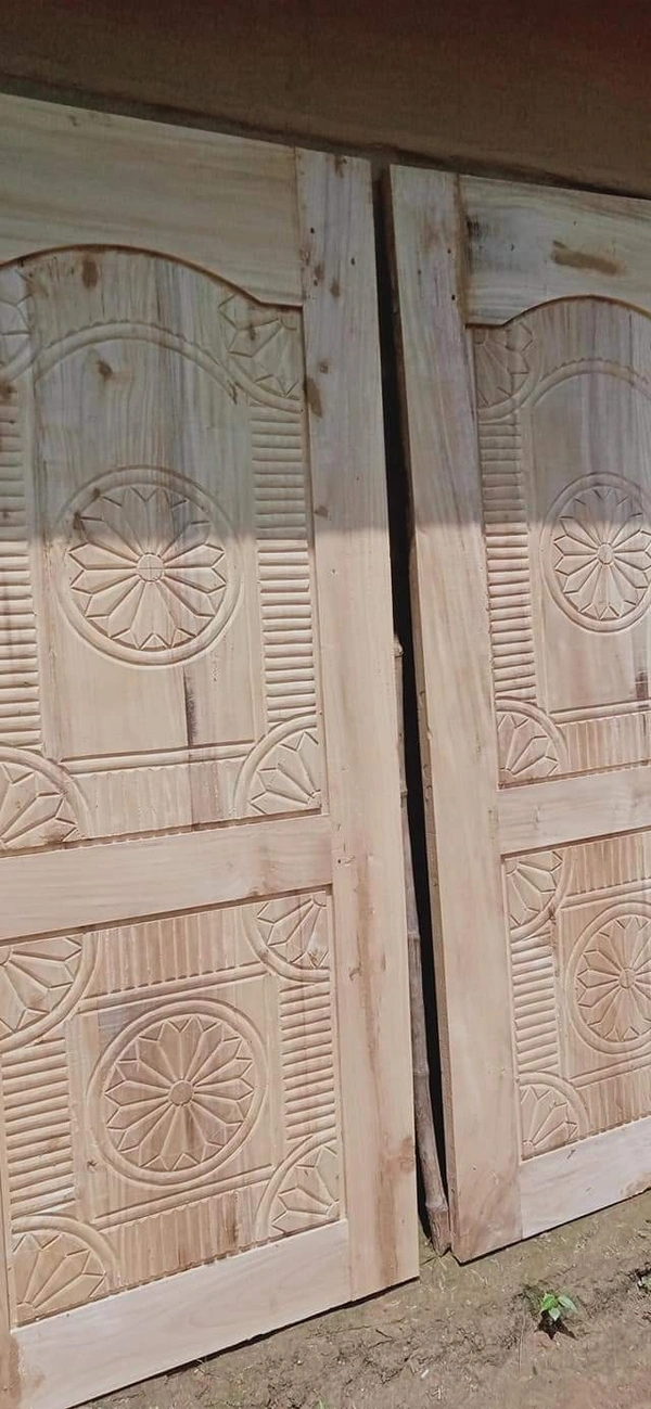 Gamari Wood Door  - Baja White, 7×3