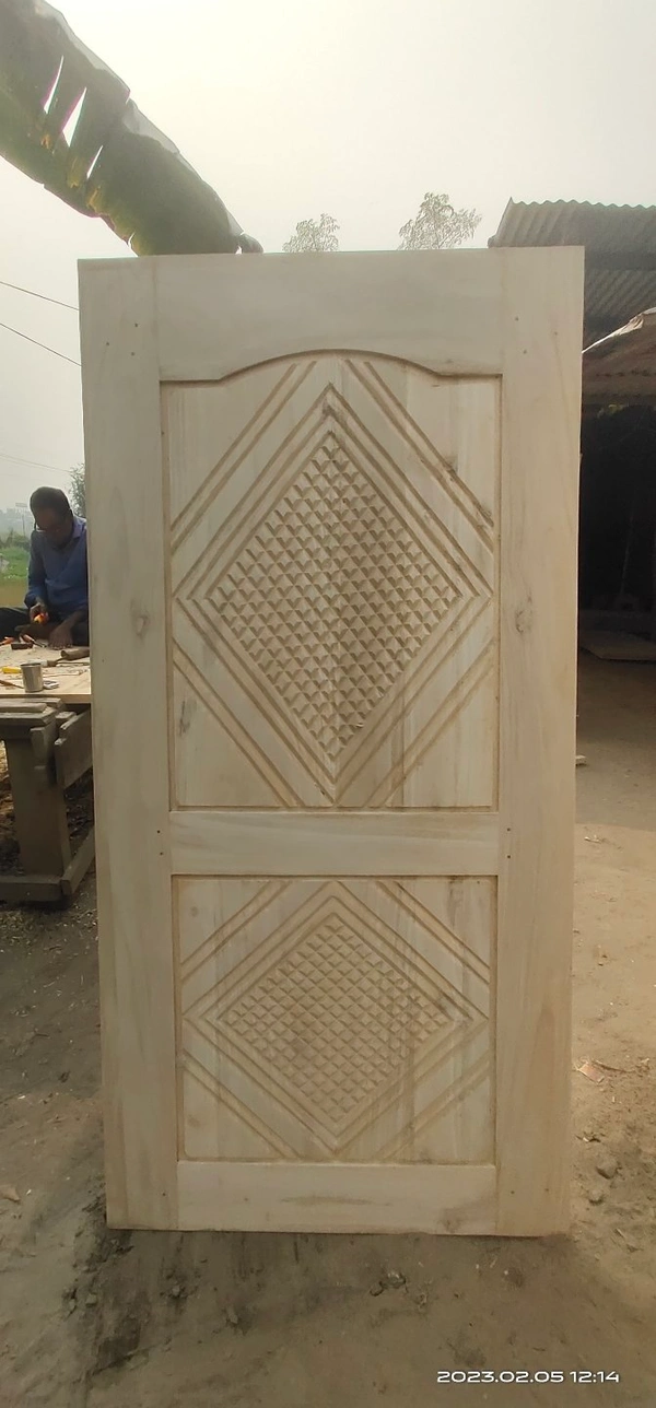 Gamari Wood Door  - Baja White, 7×3