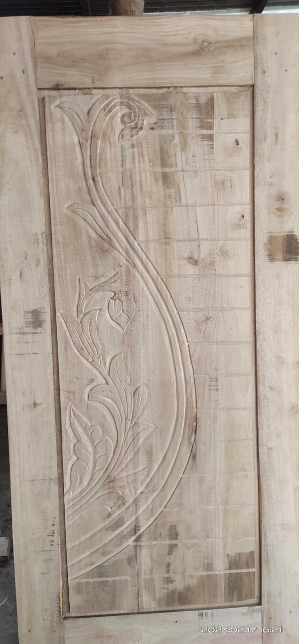 Gamari Full Door  - Gold, 78×36.37., Wooden