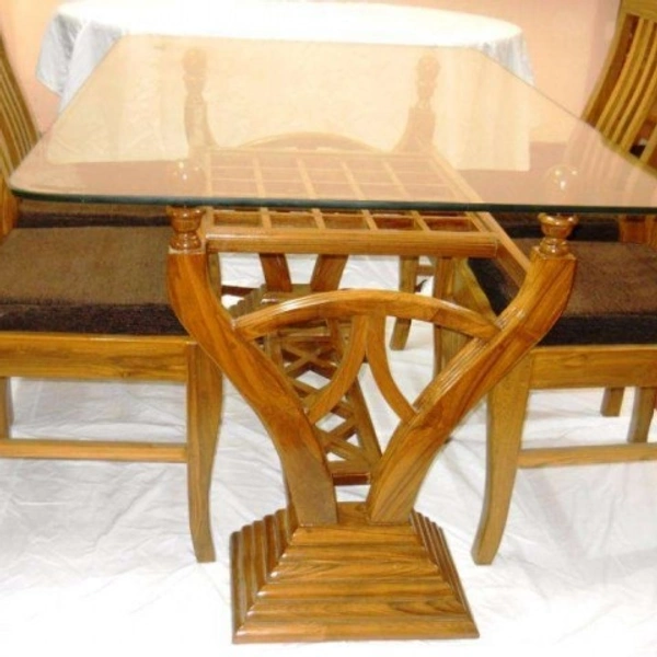Daining Table With Chairs  - Tangerine