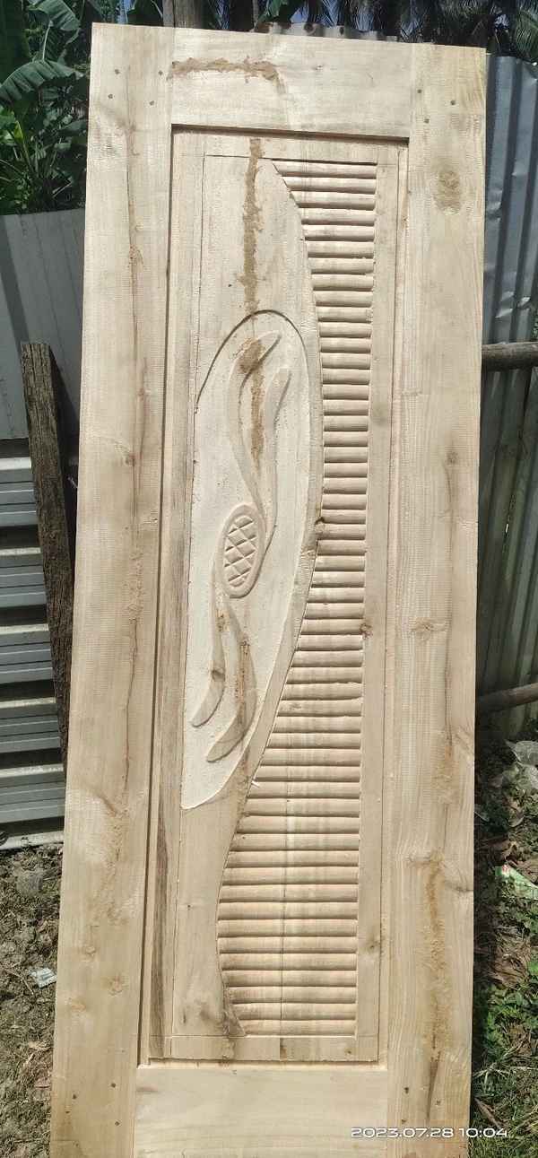 Gamari Wood Door Bathroom 